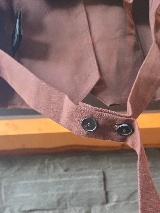 Brown Button Vest - Picture 6 of 6